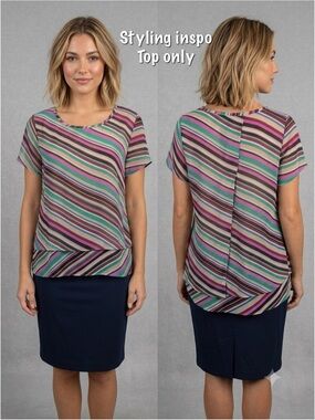 Dana Buchman Double Layer Blouse